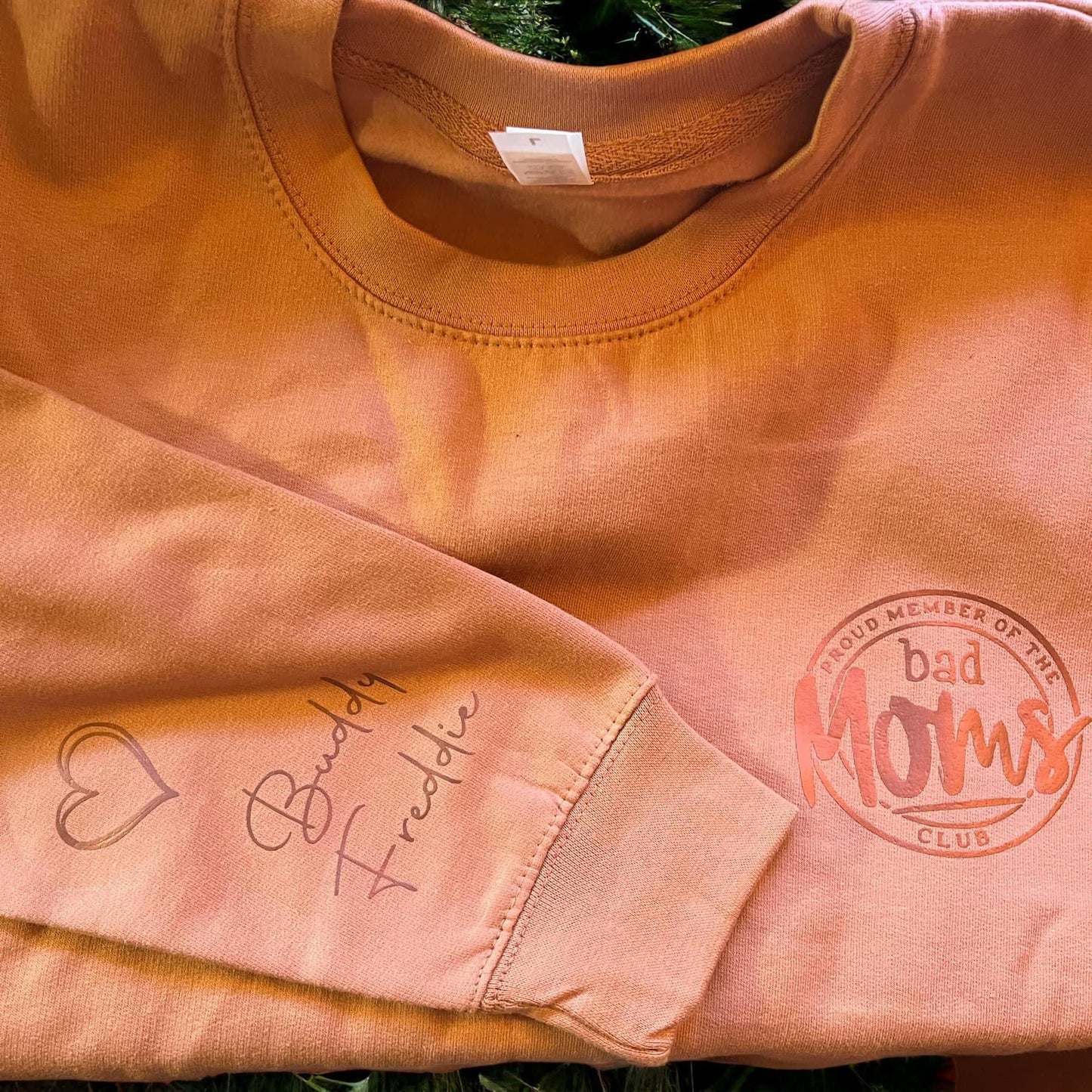 Bad Moms Club Sweatshirt - Personalised with children’s names on sleeve