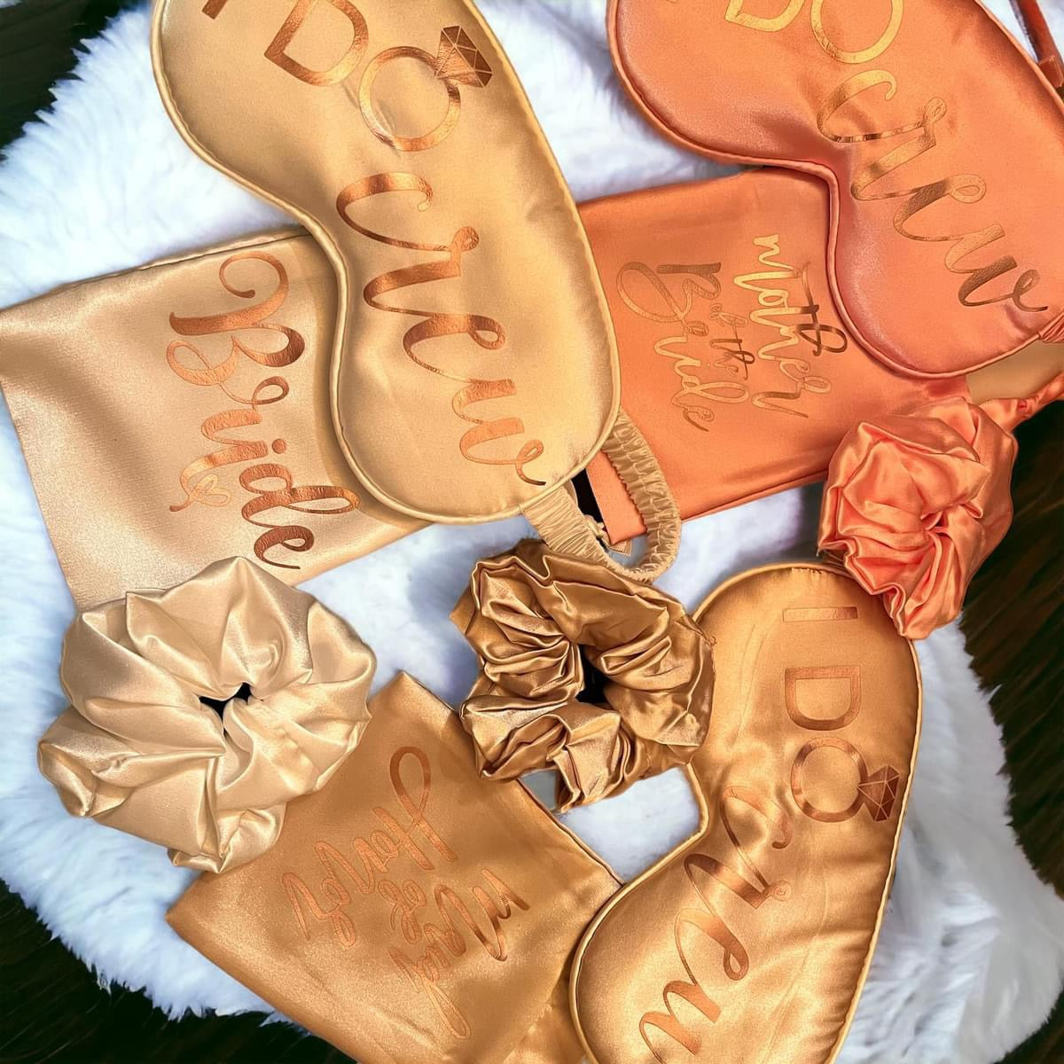 I do crew - Satin Eye Mask and Hair scrunchy Set