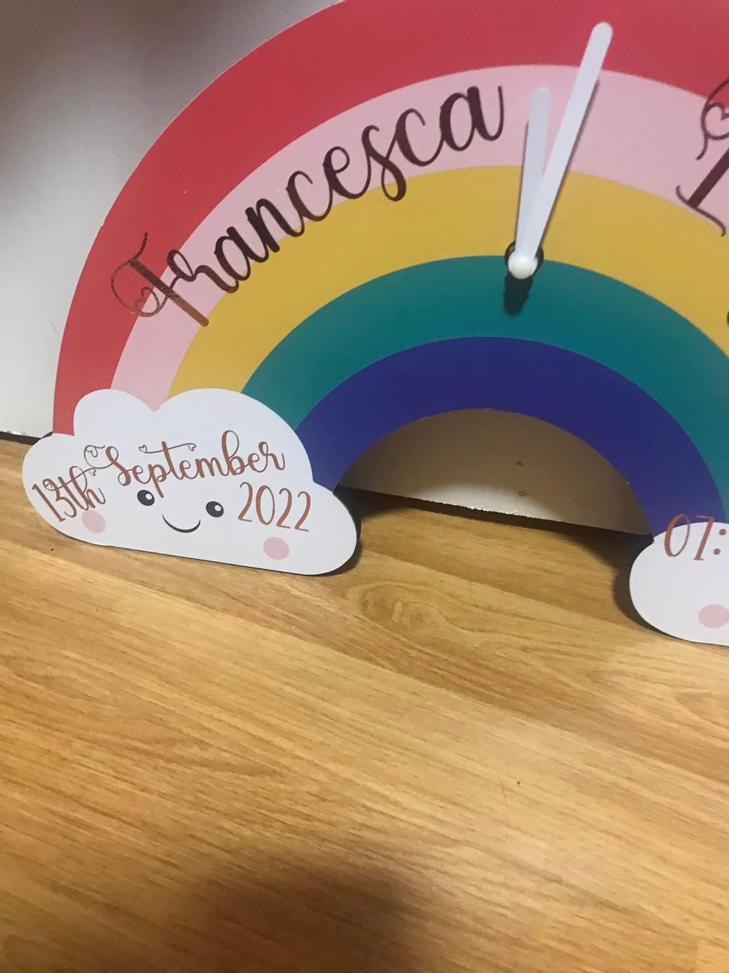 Battery Powered Rainbow Clocks