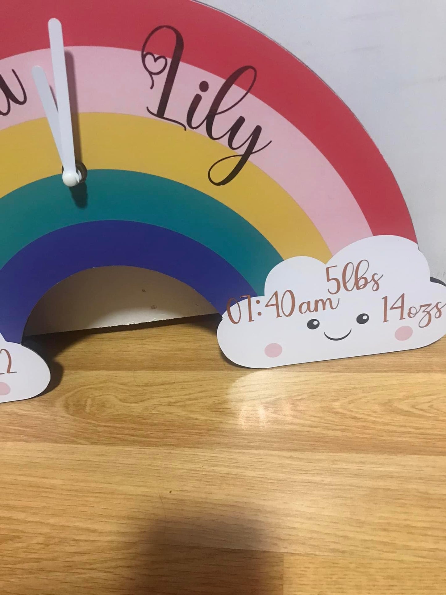 Battery Powered Rainbow Clocks