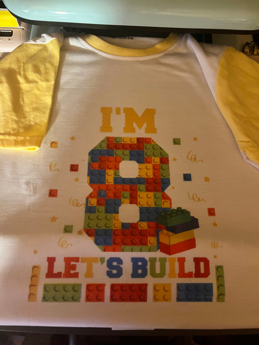 8th Birthday Lego Short Set