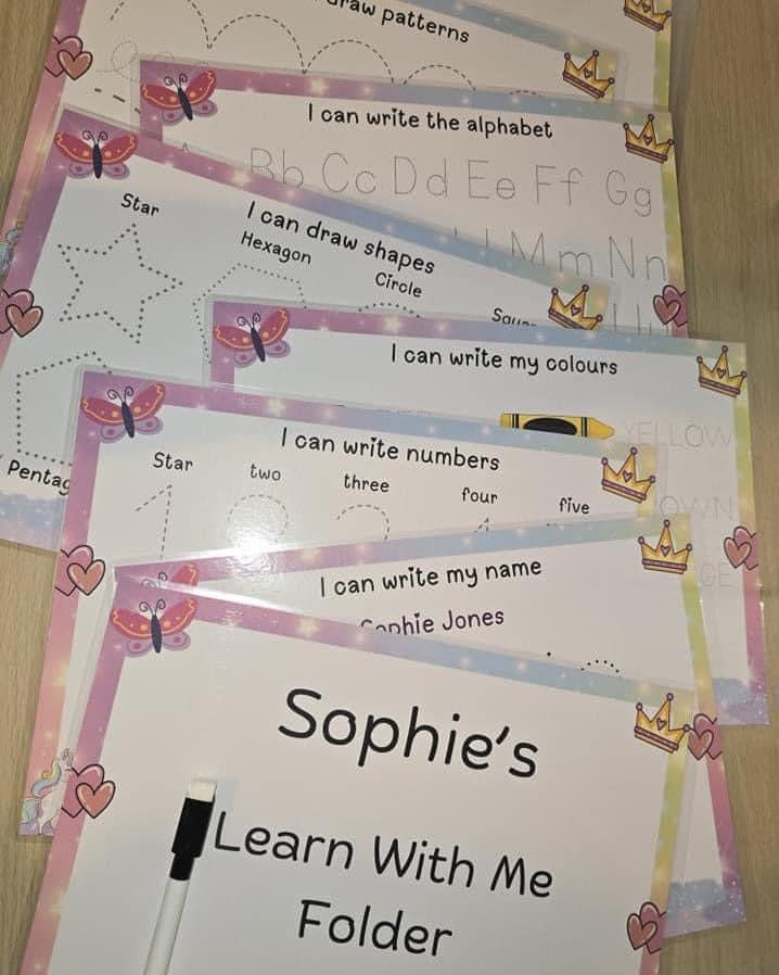 Learn With Me folders - Tracing