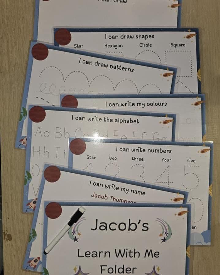 Learn With Me folders - Tracing
