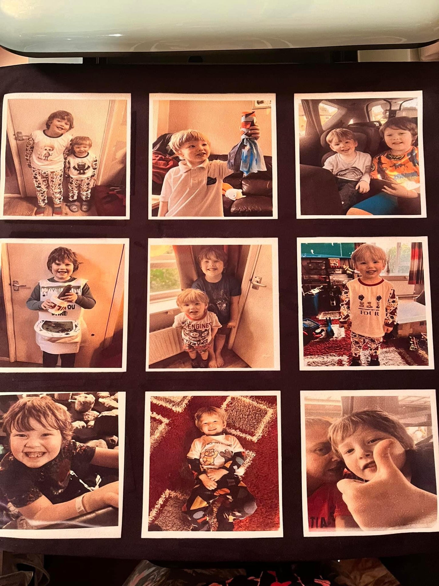 Personalised 9 Panel Photo Cushions - with or without cushion insert