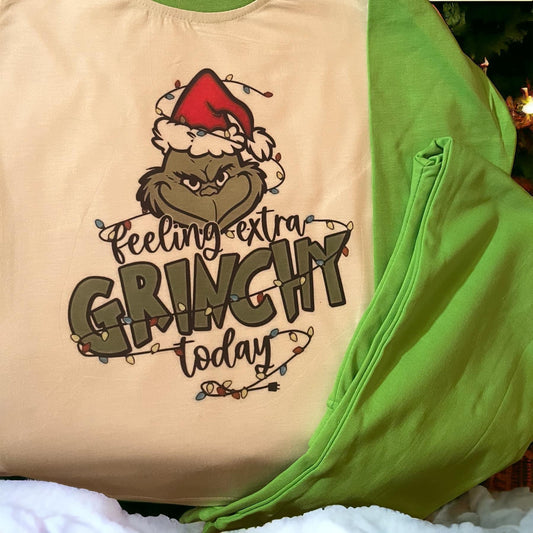 Feeling Extra Grinchy Christmas Pyjamas