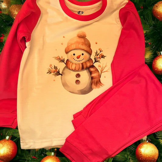 Snowman Christmas Pyjamas - names can be added