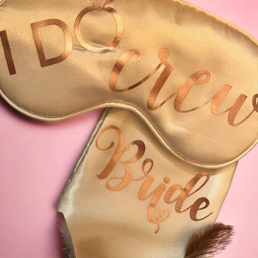 I do crew - Satin Eye Mask and Hair scrunchy Set