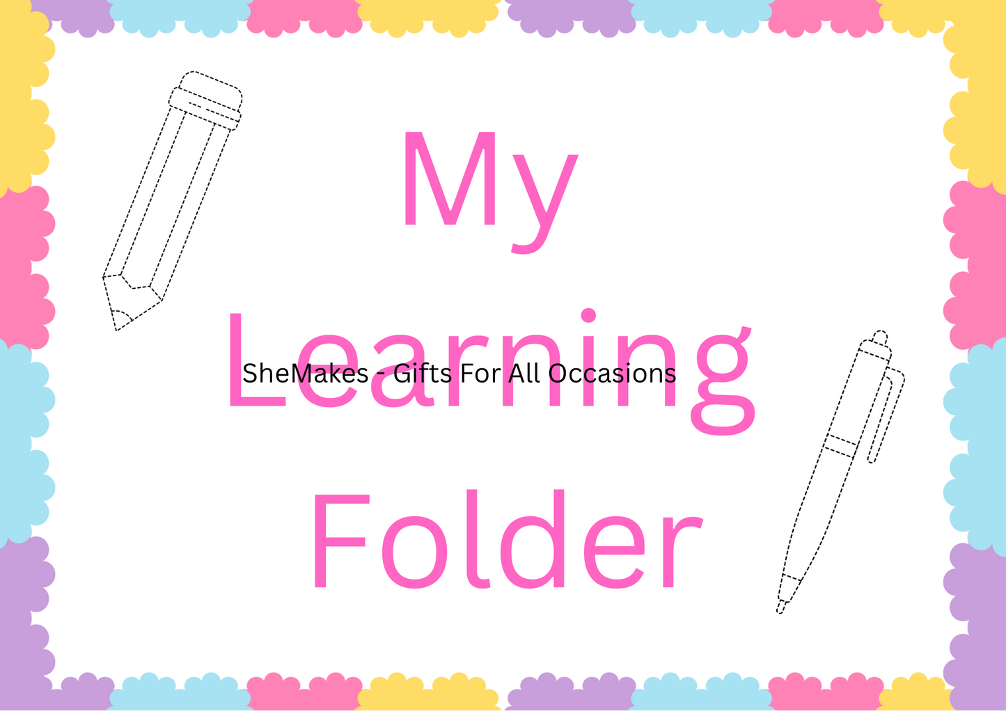 Learn With Me folders - Tracing